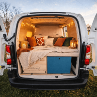 convers&atilde;o de pequeno utilit&aacute;rio com cama modular